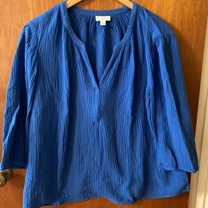 J. Jill Vibrant Blue Blouse